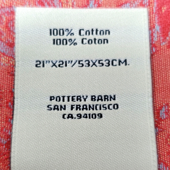 Pottery Barn Paisley Napkins 4 - Picture 3 of 4